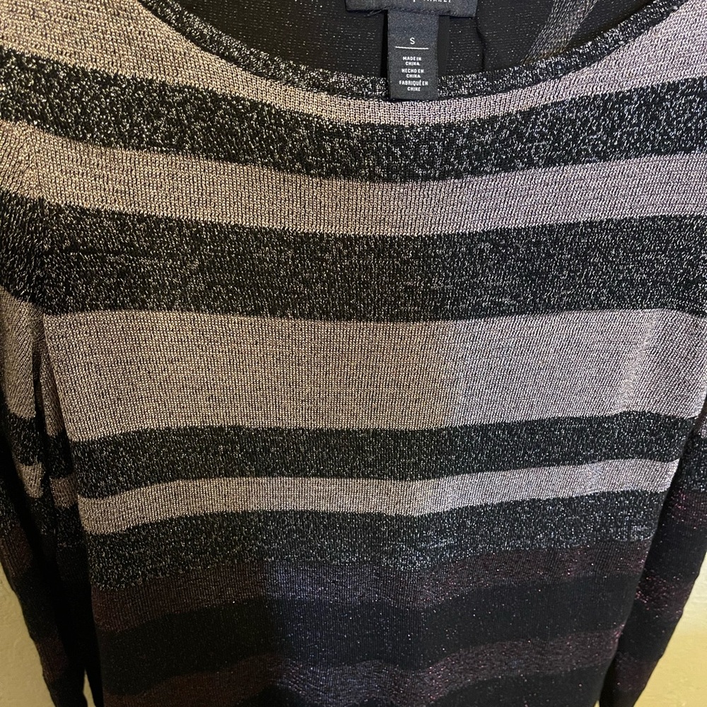 White House Black Market dress up sweater. Size S. Color is purple/light pink